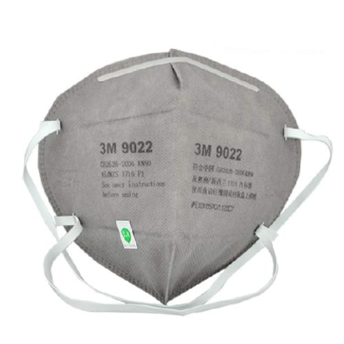 3M 9022折叠式防护口罩（灰色，头带式）