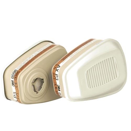 3M 6098 低沸点有机蒸气滤毒盒及P3 颗粒物滤棉