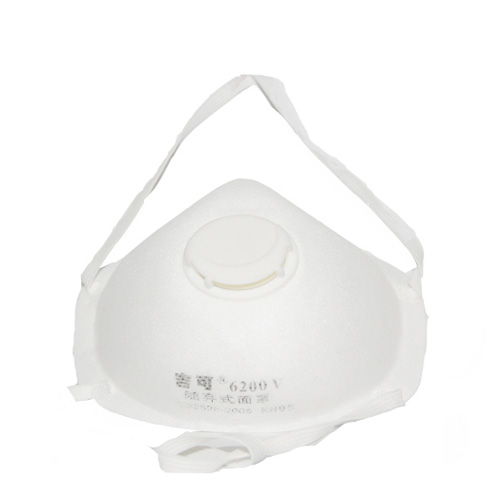 港凯 吉可6200V带呼吸阀防尘口罩