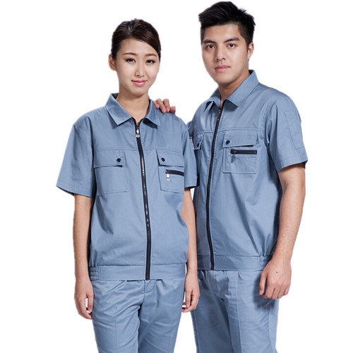 豪尔泰HDJ1310-25帆布短袖工作服