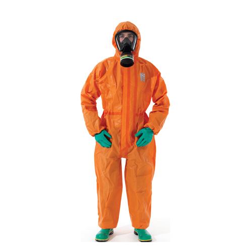 微护佳MC5000橙色带帽防化服